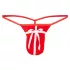 Cadeau - kerststring voor mannen - rood - S-L