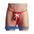 Cadeau - kerststring voor mannen - rood - S-L