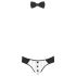 Svenjoyment - heren kelner tanga kostuumset (zwart-wit) - M