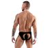 Svenjoyment - heren kelner tanga kostuumset (zwart-wit) - XL