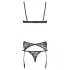 Cottelli - erotische set - 3-delig - zwart - 80B/M