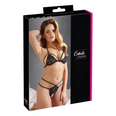 Cottelli - Open kanten set (zwart) - M