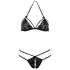 Cottelli - Open bh set - Kant - Zwart - M