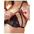 Cottelli - Open bh set - Kant - Zwart - L
