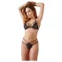 Cottelli - Open bh set - Kant - Zwart - XL