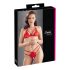 Cottelli - Open kanten bustierset (rood)