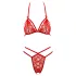 Cottelli - open bh set - kanten - rood
