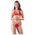 Cottelli - Open kanten bustierset (rood) - M