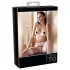 Abierta Fina - bh set - transparant kanten design - zwart
