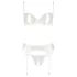 Abierta Fina - bh set - transparant kanten design - zwart - 80B/M