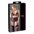 Cottelli Plus Size - Lingerieset trio - Kant - Zwart - XXXXL