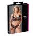 Cottelli Plus Size - kanten bh-set (zwart) - XXL