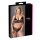 Cottelli Plus Size - kanten bh-set (zwart) - XXXXL