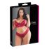 Cottelli Plus Size - zachte kanten beha set (rood)