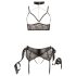 Cottelli Bondage - 5-delige kanten lingerieset - L