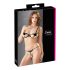 Cottelli - Glinsterend geborduurde bh-set (zwart) - M