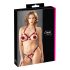 Cottelli - metalen ring open bh set (rood)
