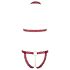 Cottelli - metalen ring open bh set (rood) - M/L