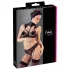 Cottelli - kanten beha-set met kraagje (zwart) - 80B/M