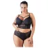 Cottelli Plus Size - kanten bh met bandjes (zwart)