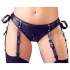 Cottelli Bondage - bh set met glanzende beugel en boeien - zwart
