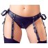 Cottelli Bondage- Shiny Push-up Set met Boeien (Zwart) - XL