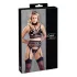 Cottelli Bondage - kanten lingerieset met boeien (zwart)