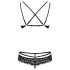 Obsessive 860-SET-1 - Luxe Rosé & Kant Set (zwart)