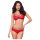 Obsessive 860-SET-3 - Rozen, kanten bh-set (rood)