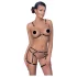 Cottelli - bodyharnas met kettingen - 2-delig - zwart - M