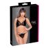 Cottelli - transparante kanten bh-set (zwart)
