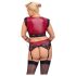 Cottelli Bondage Plus Size - kanten beha set (rood)