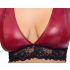Cottelli Bondage Plus Size - kanten beha set (rood)