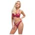 Cottelli Party - glanzende bh-set (rood)