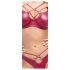 Cottelli Party - glanzende bh-set (rood)
