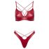 Cottelli Party - glanzende bh-set (rood)