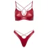 Cottelli Party - bh set - glanzend effect - rood