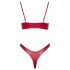Cottelli Party - glanzende bh-set (rood)