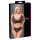 Cottelli Plus Size - Doorzichtig paarse bh-set met patroon