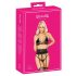 Kissable - verleidelijk bh-set met tailleband (zwart)