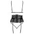 Kissable - verleidelijk bh-set met tailleband (zwart)