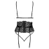 Kissable - kusbare beha set met tailleband (zwart)