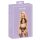 Kissbare set: halsband & kant BH (zwart)