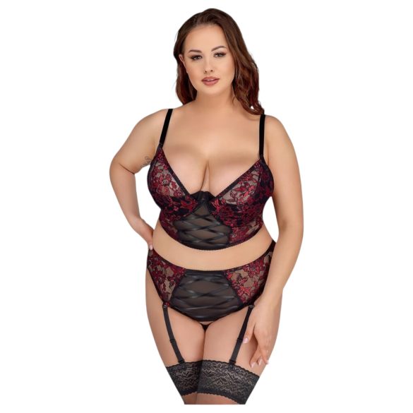 Cottelli Plus Size - beha-set (rood)