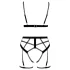Cottelli - tweedelige bodyharnas set - zwart