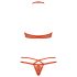 Obsessive 838-SET-3 - Verleidelijke kanten beha-set (rood) - L/XL