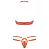 Obsessive - bh setje - bandjes kant rood - L/XL