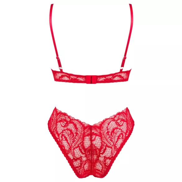 Obsessive Atenica - kruislingerie set (rood) - M/L