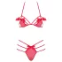Obsessive - lingerie set - met strik - rood