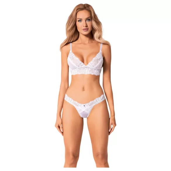 Obsessive - bh set - kanten lingerie - wit